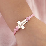 Custom Baby ID Bracelet for Girls Boys Adjustable Stainless Steel Bangle