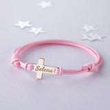 Custom Baby ID Bracelet for Girls Boys Adjustable Stainless Steel Bangle
