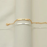 Personalized Stainless Steel Name Bracelet for Couples Anniversary