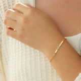 Personalized Stainless Steel Name Bracelet for Couples Anniversary
