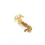 Personalized Name Brooch with Fixed Font Type