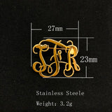 Customize Handwriting Signature Stainless Steel Brooch Pins Label Pin