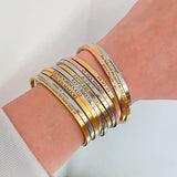 Custom Coordinate Stainless Steel Cuff Bangle