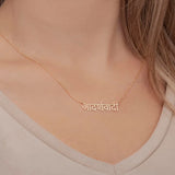 Personalized Hindi Name Necklace Stainless Steel Choker Gift