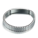 Customized Stainless Steel Red Medical ID Bracelet