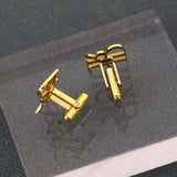 Personalized Initial Cuff links A-Z Stainless Steel 1 Pair