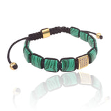 Green Malachite Square Bracelets for Men & Women