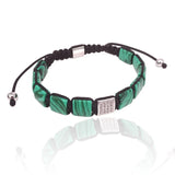 Green Malachite Square Bracelets for Men & Women
