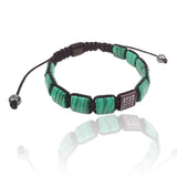 Green Malachite Square Bracelets for Men & Women