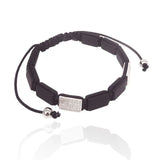 Matte Agates Rectangle Bracelet with Zircon for Street Style