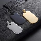 Personalized 316L Stainless Steel Dog Tags Pendant Necklace