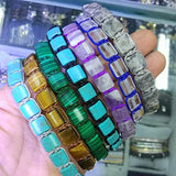 Square Turquoise Bracelets for Men & Women