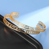Custom Name Stainless Steel Bangle for Her