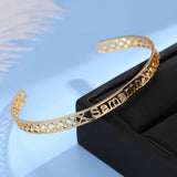 Custom Name Stainless Steel Bangle for Her