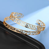 Custom Name Stainless Steel Bangle for Her