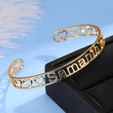 Custom Name Stainless Steel Bangle for Her