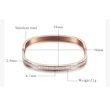 Personalized Name Coordinate Bangle Bracelet