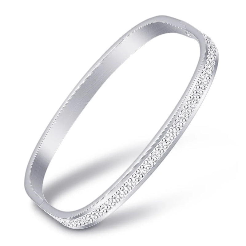Personalized Name Coordinate Bangle Bracelet