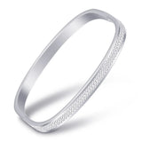 Personalized Name Coordinate Bangle Bracelet