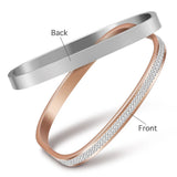 Personalized Name Coordinate Bangle Bracelet
