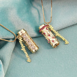 Custom Name Mini Kaleidoscope Pendant Necklace for Women Choker Jewelry