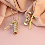 Custom Name Mini Kaleidoscope Pendant Necklace for Women Choker Jewelry