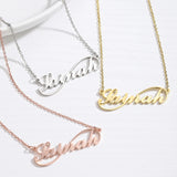 Custom Infinite Loop Name Necklace Personalized Stainless Steel Jewelry Choker