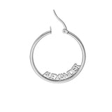 Customizable Stainless Steel Name Earrings
