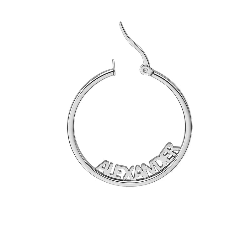 Customizable Stainless Steel Name Earrings