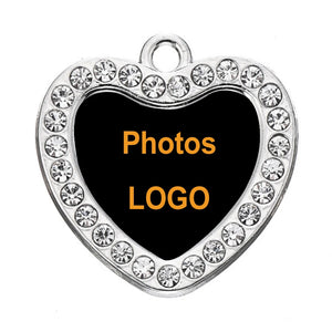 Custom Photo Pendant Necklace Earrings Set