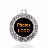 Custom Photo Pendant Necklace Earrings Set