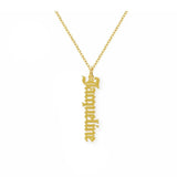 Personalized Vertical Pendant Name Necklace for Women