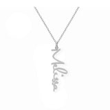 Personalized Vertical Pendant Name Necklace for Women