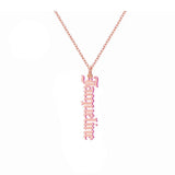 Personalized Vertical Pendant Name Necklace for Women
