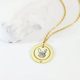 Personalized Pet Necklace Engraved Pendant Stainless Steel Jewelry Gift