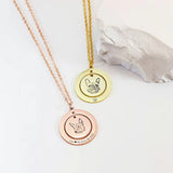 Personalized Pet Necklace Engraved Pendant Stainless Steel Jewelry Gift