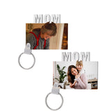 Custom Photo Keychain for Mom, Personalized Picture Key Holder