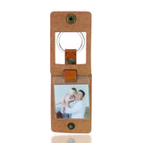 Personalized Leather Pendant Keychain with Name Engraving for Couples