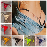 Personalized Crystal Letter Thong Body Chain, Sexy Body Jewelry