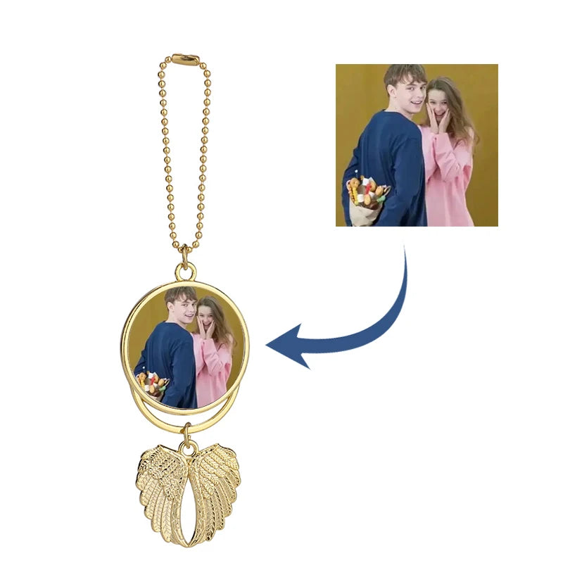 Angel Wings Car Hanger Pendant Ornament - Custom Size Logo