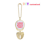 Angel Wings Car Hanger Pendant Ornament - Custom Size Logo
