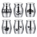 Custom Stainless Steel Pet Cremation Urn - Keepsake for Dogs Cats Human Ashes