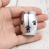 Custom Stainless Steel Pet Cremation Urn - Keepsake for Dogs Cats Human Ashes
