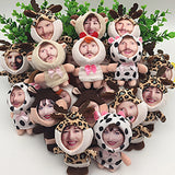 Custom Animal Pattern 3D Dolls Keychain Personalized Toy Keyring Pendant