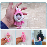 Custom Animal Pattern 3D Dolls Keychain Personalized Toy Keyring Pendant