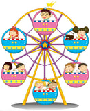 Ferris Wheel Photo Acrylic Model Stand Desk Decor Family Collection