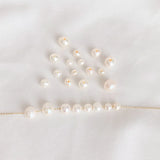 Natural Fresh Water Macroporous Near-Round Beads Single Pearl Loose Beads