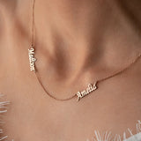 Personalized Letter Pendant Necklace Stainless Steel Jewelry Gift