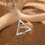 Personalized Stainless Steel Triangle Name Necklace