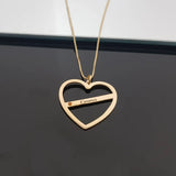 Personalized Birthstone Heart Nameplate Choker Necklace